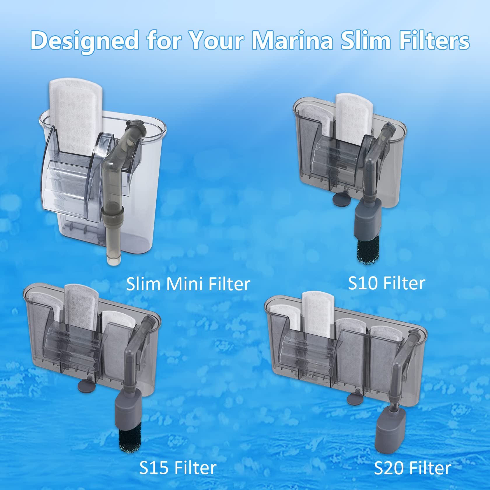 BLBAISH Marina slim filter installation demonstrates quick setup for S10/S15/S20