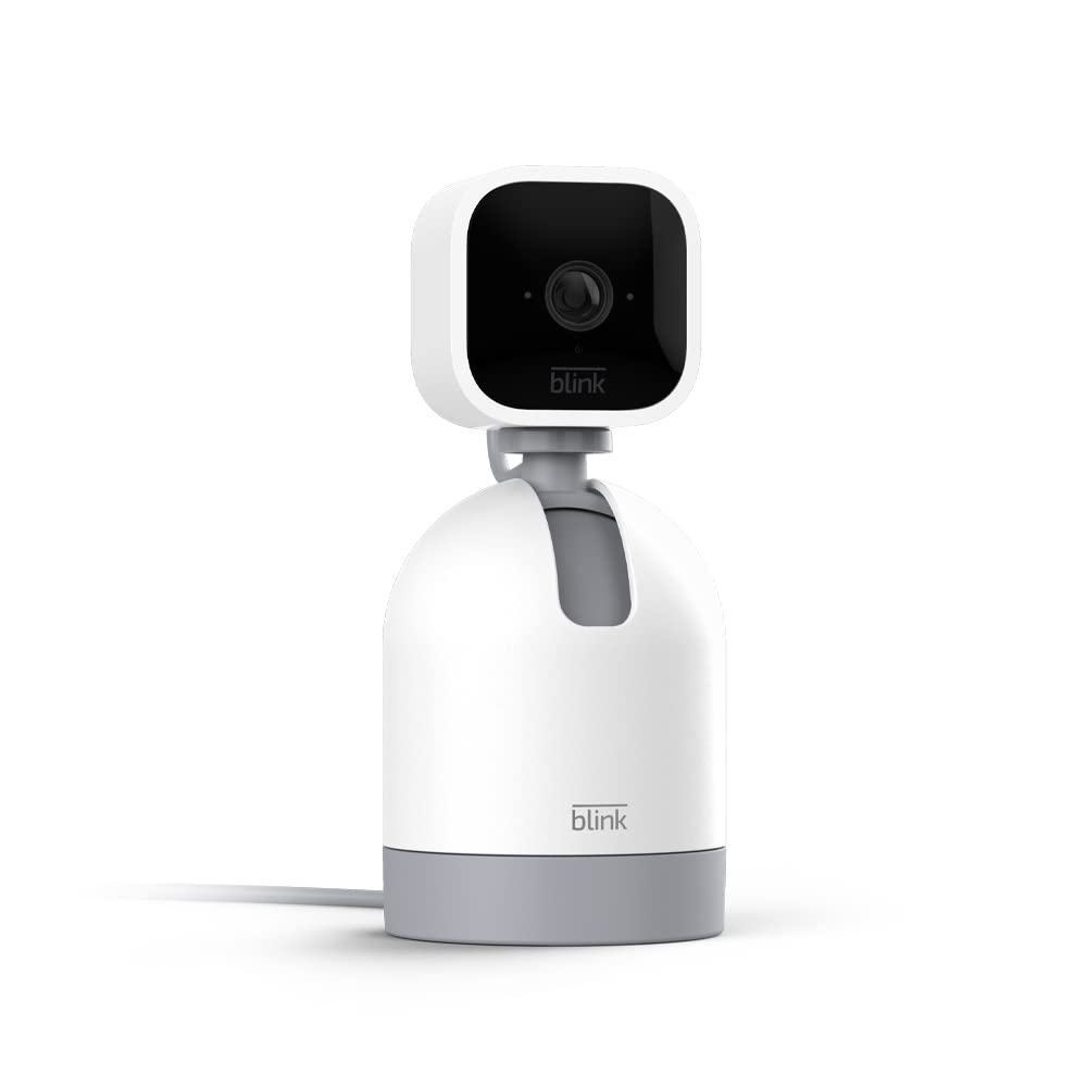 Blink Mini Pan-Tilt Camera 360° coverage for complete room monitoring