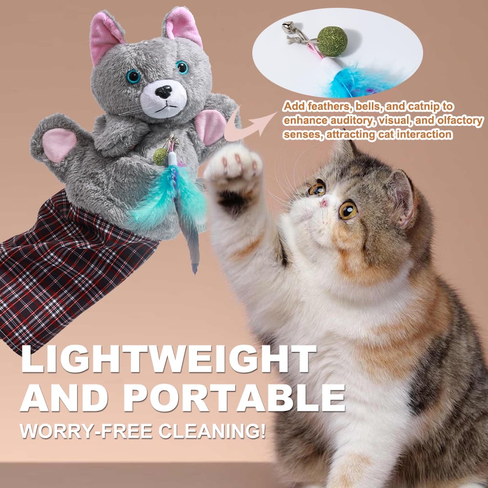 BlivEclat Catnip pouch feature attracts feline attention and longer play
