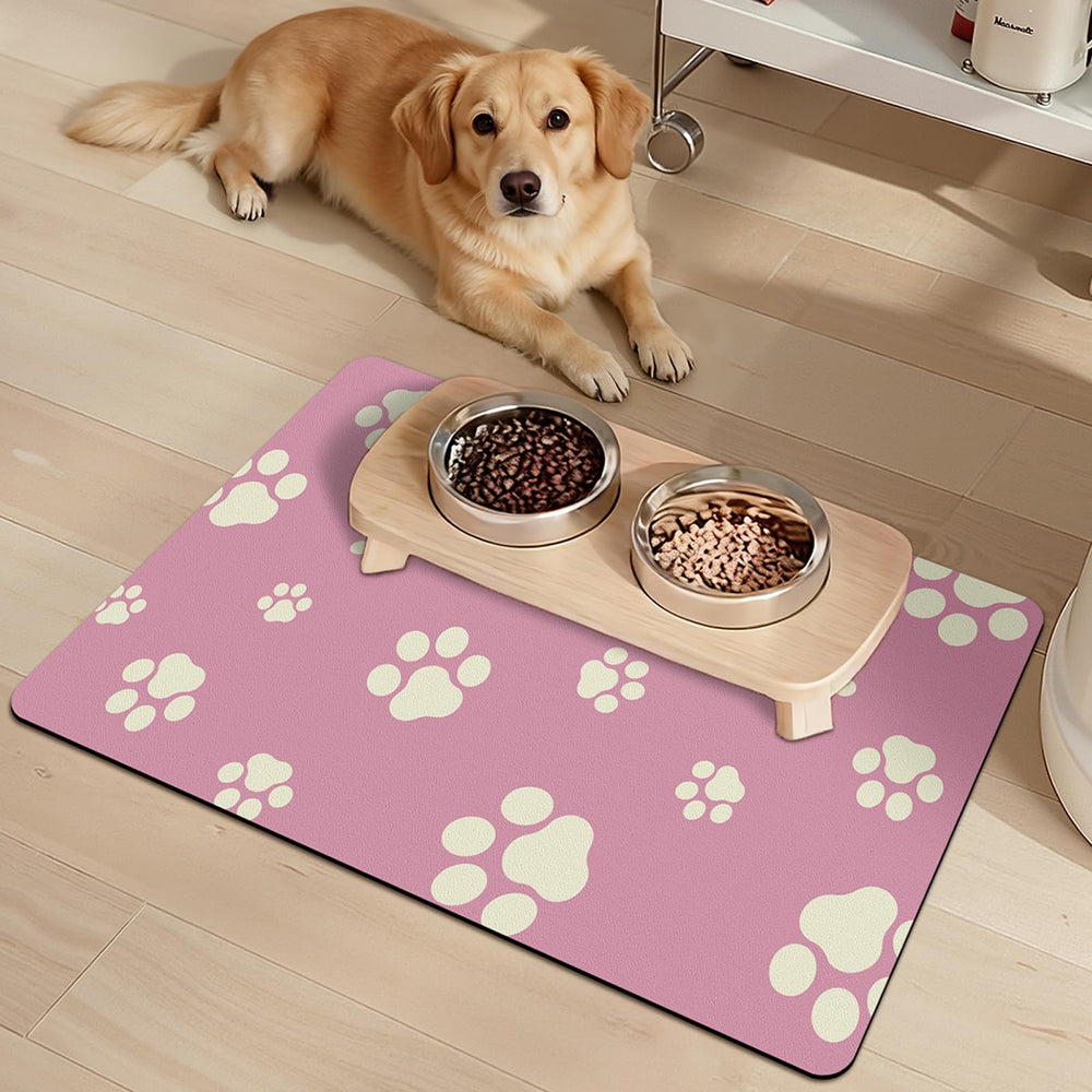 Blkjsgly dog bowl mat no stains prevents splash stains on floors during feeding