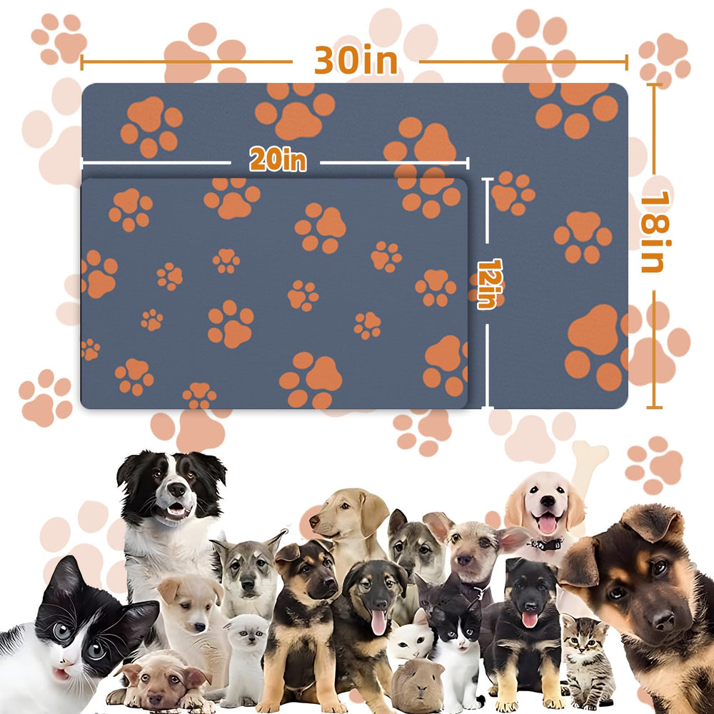 Blkjsgly pet feeding mat doubles as a bowl-drying surface.
