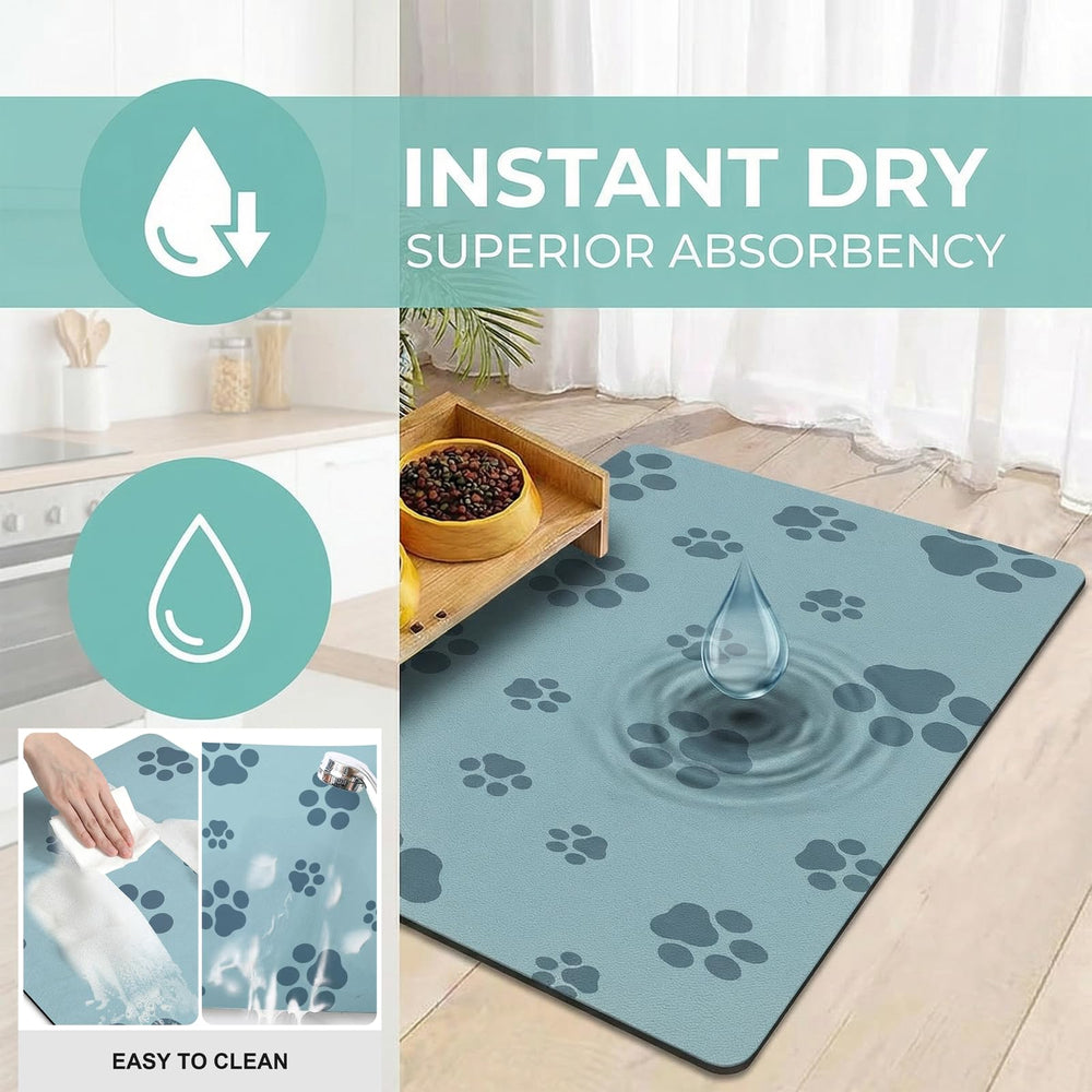 Blkjsgly pet feeding mat prevents stains and keeps surfaces clean after spills