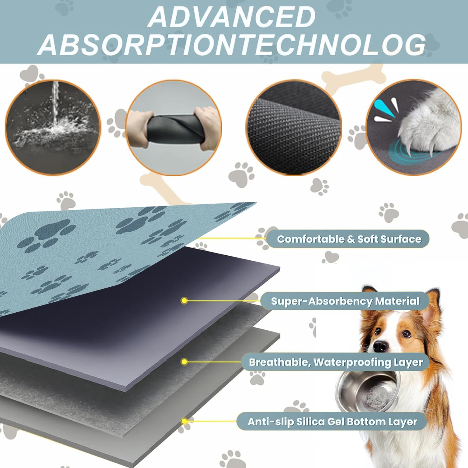Blkjsgly non-toxic pet feeding mat ensures safety for daily use