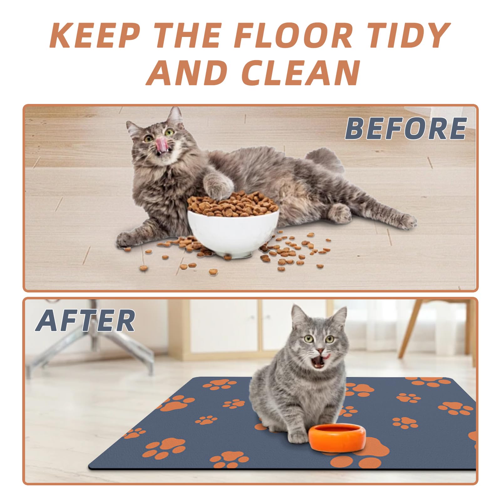 Blkjsgly velvet-like surface with paw prints for a friendly look.