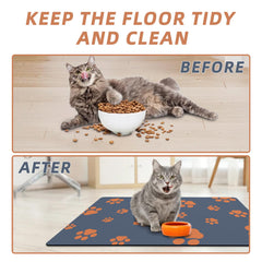 Blkjsgly velvet-like surface with paw prints for a friendly look.