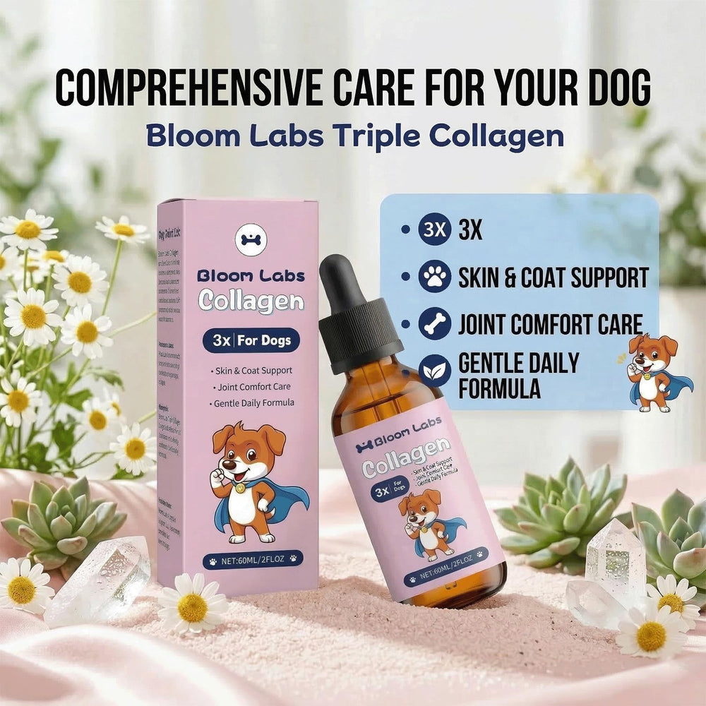 Bloom Labs for dogs and cats of all ages supports ongoing joint care.