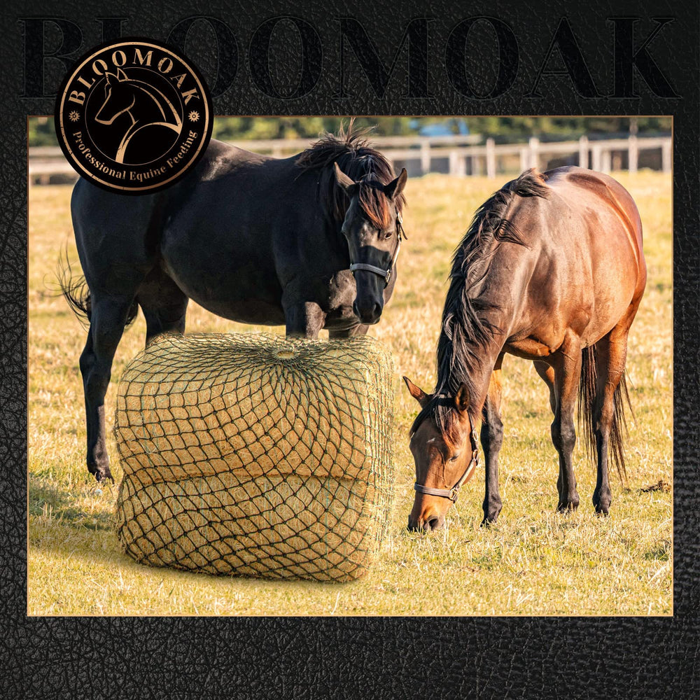 Farm setting with Bloomoak feeder enabling tidy hay management.