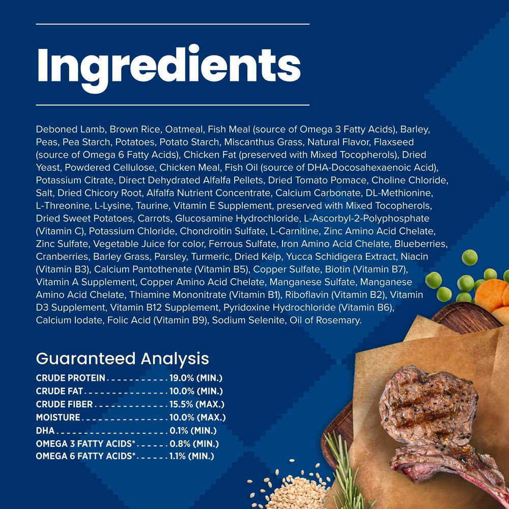 Blue Buffalo 30 lb bag packaging keeps bulky, long-lasting nutrition fresh.