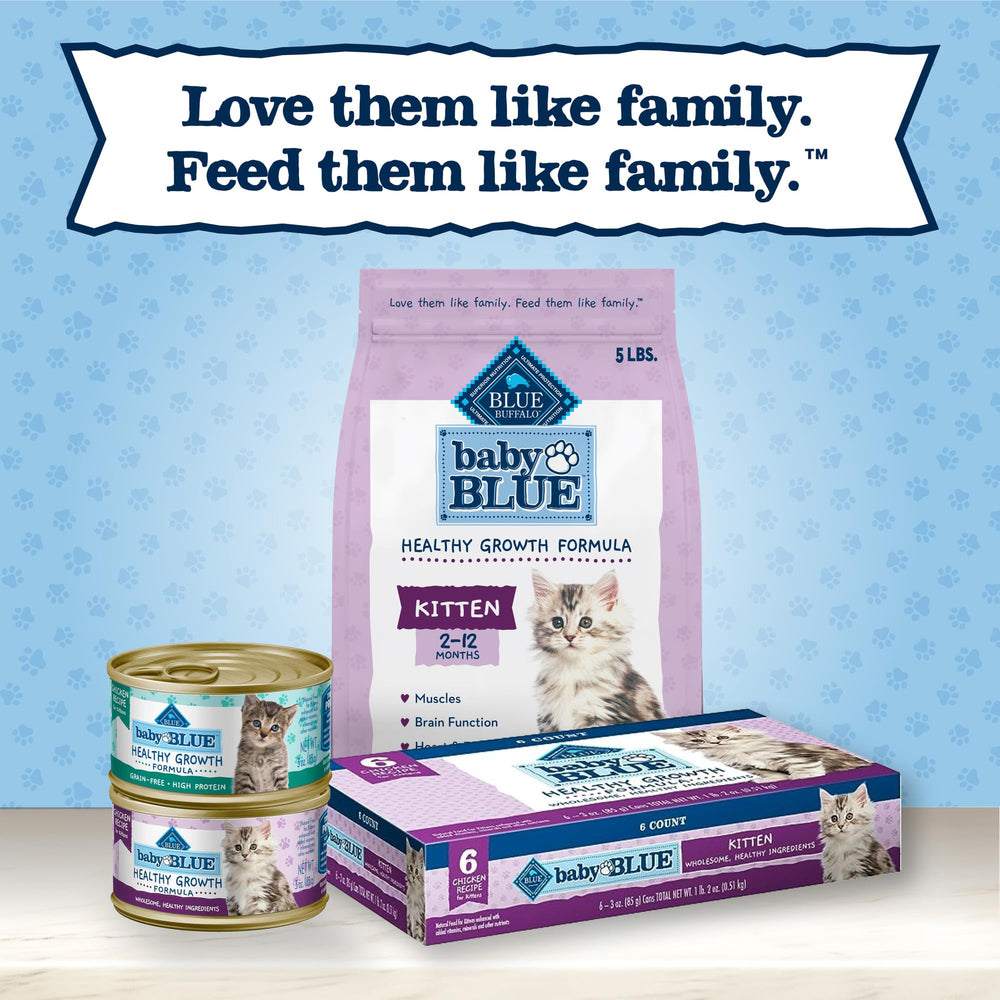 Blue Buffalo Baby BLUE ingredients panel highlights real meat choice