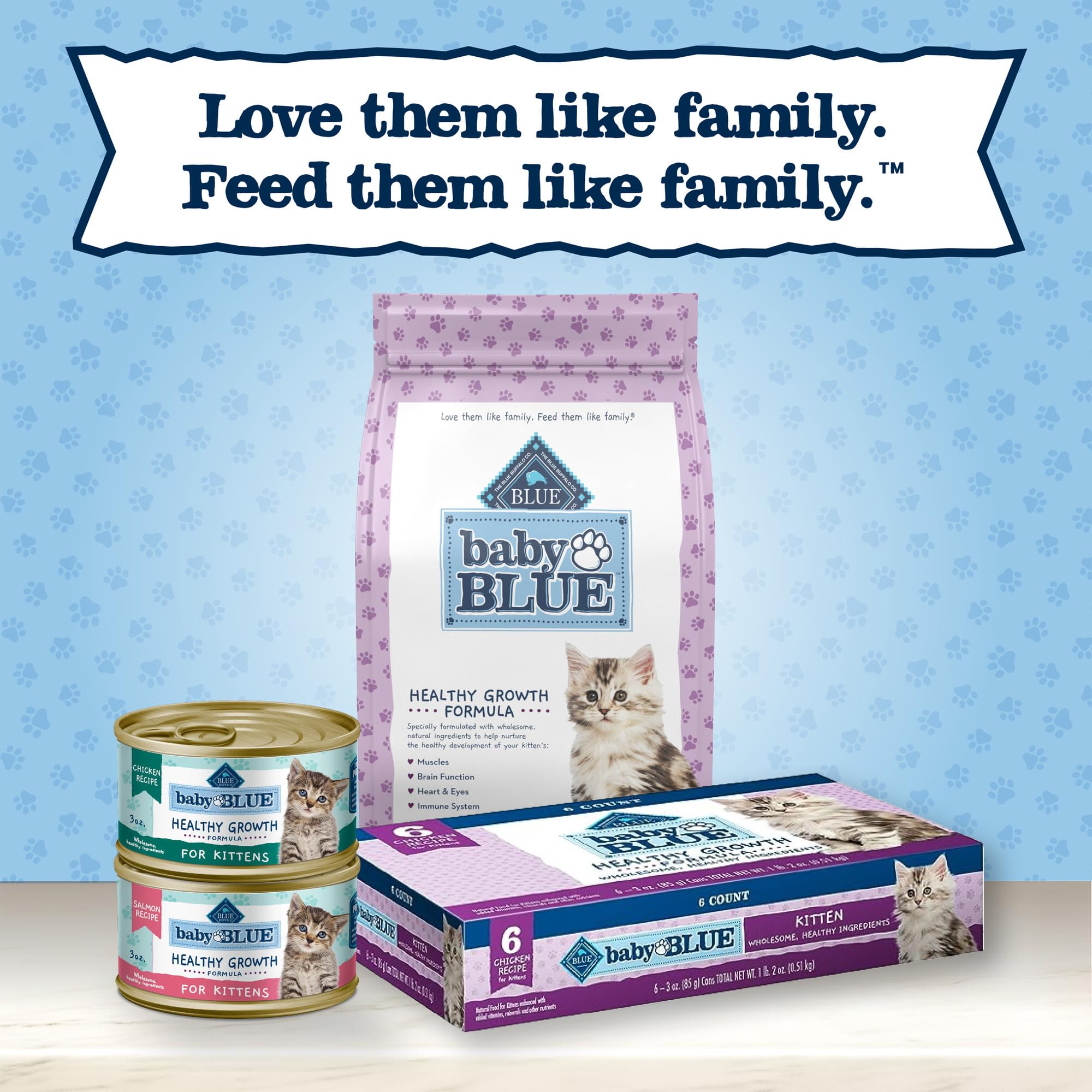 Blue Buffalo Baby BLUE uses natural ingredients to create a trusted kitten staple.