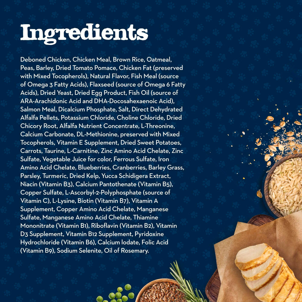 Blue Buffalo Baby BLUE real chicken ingredient highlight for first-in-ingredient protein.