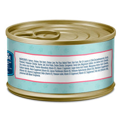 Blue Buffalo Baby BLUE Salmon Paté close-up shows creamy texture.