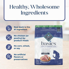 Kibble pieces with omega fatty acids to support coat health