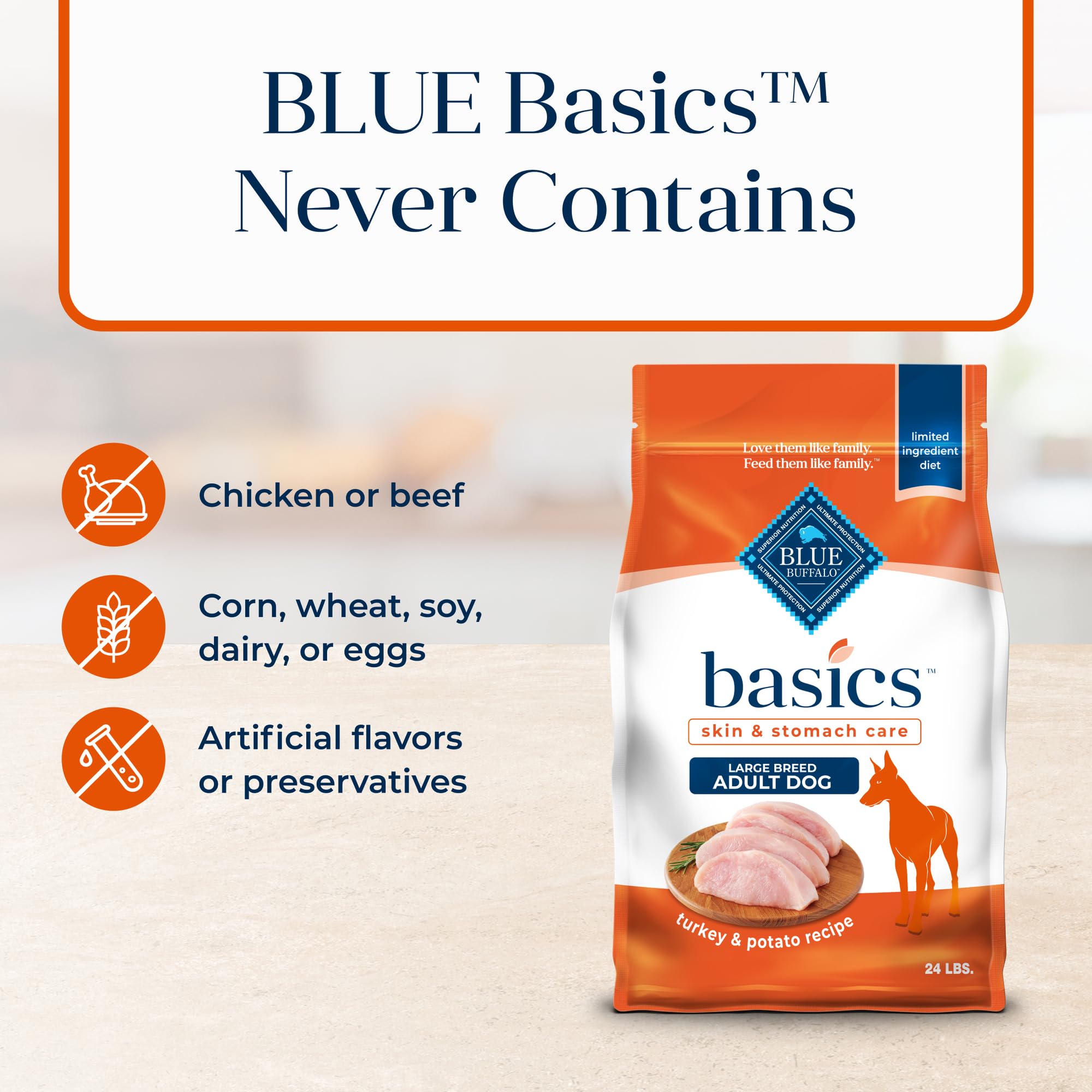 Blue Buffalo Basics Glucosamine, Chondroitin, EPA for joint comfort