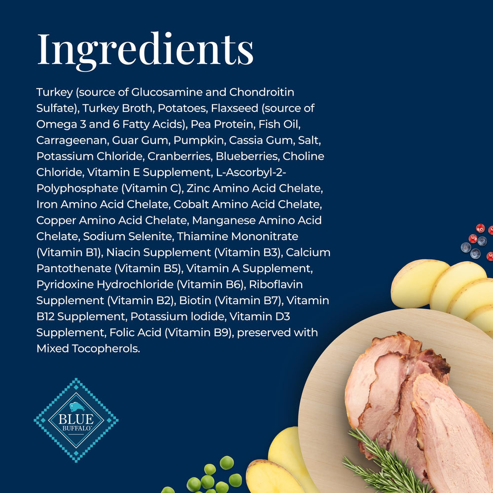 Blue Buffalo Basics provides omega-3 and omega-6 for skin and coat