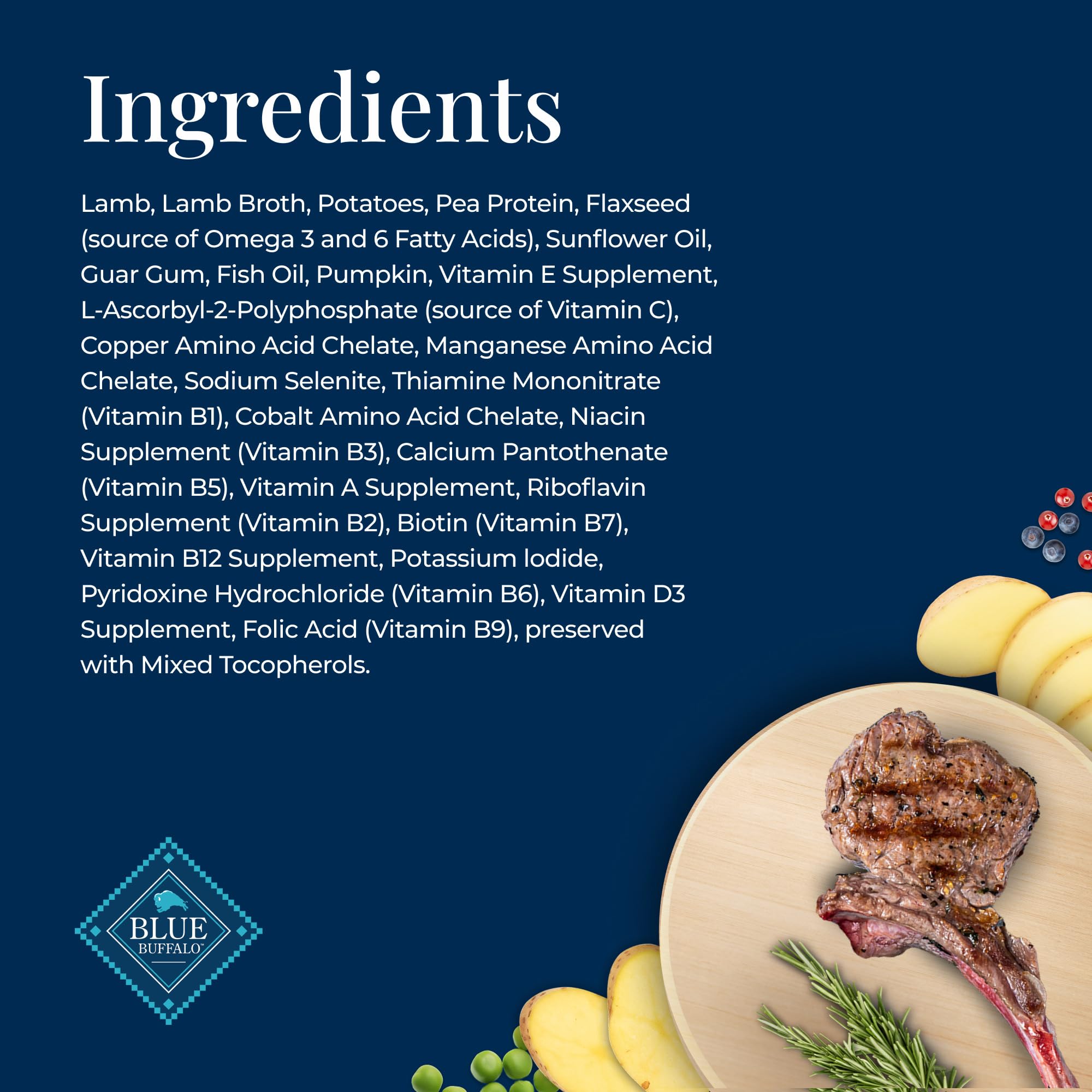 Blue Buffalo Basics Lamb Cups dog-friendly meal for small breeds