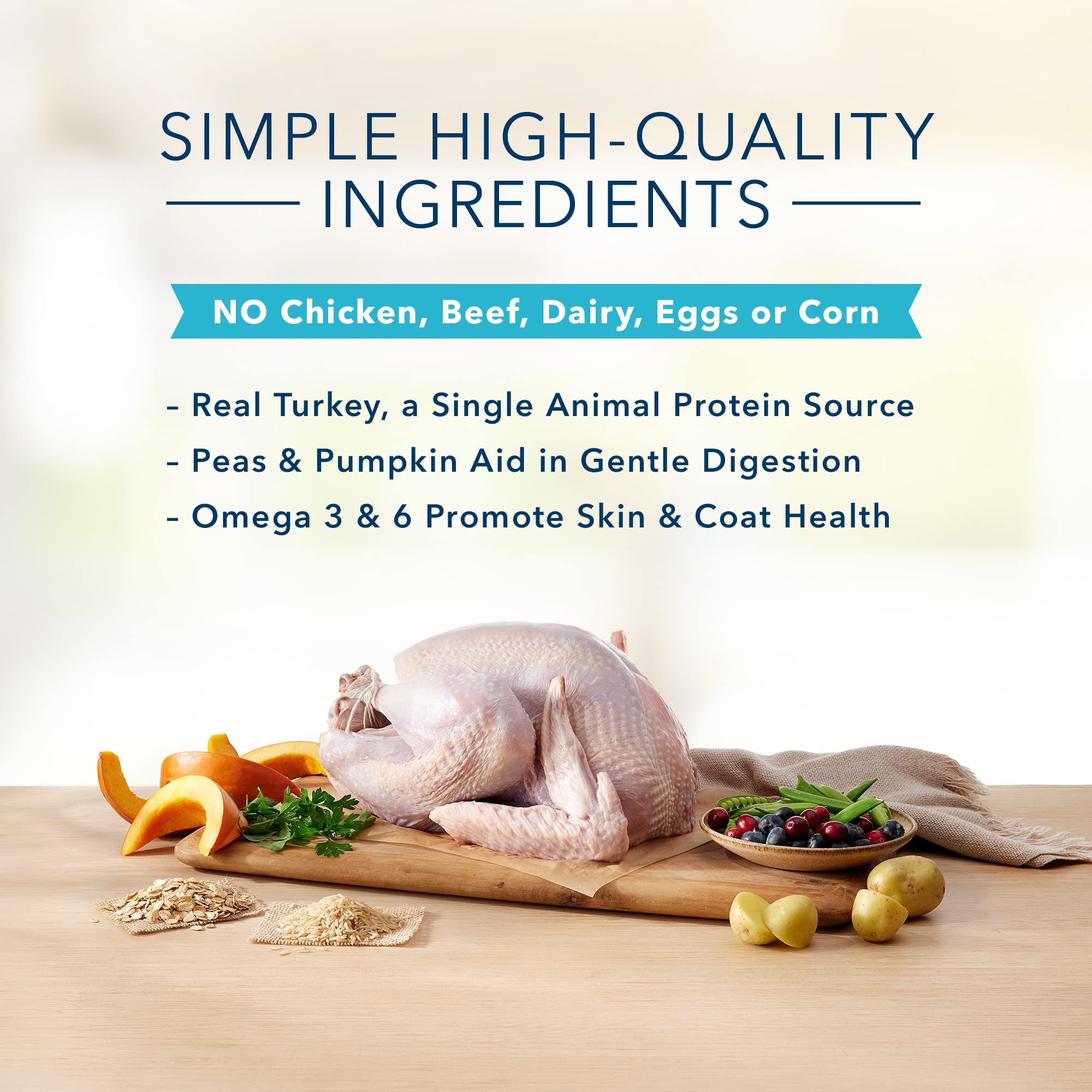 Blue Buffalo Basics Lifesource Bits image showcases antioxidant-rich nutrition support.
