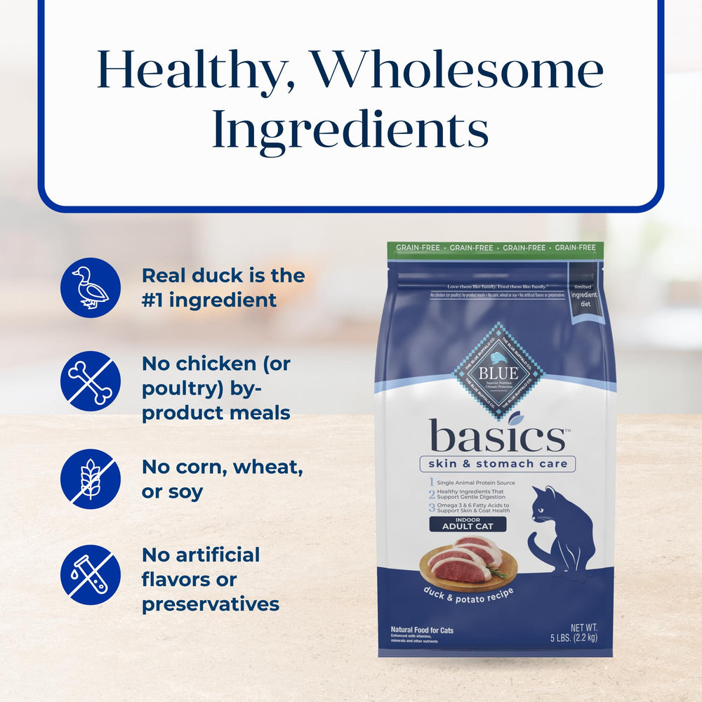 Blue Buffalo Basics no chicken byproduct meals emphasizes wholesome ingredients
