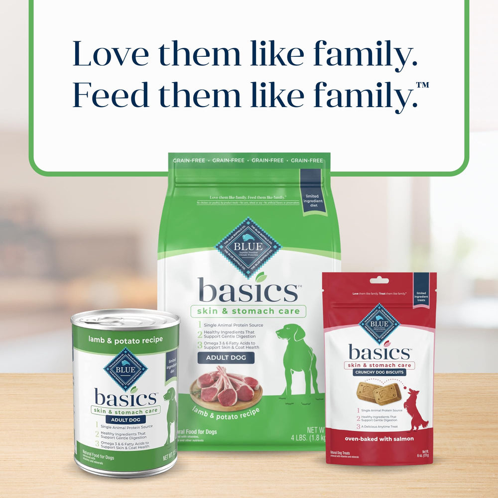 Blue Buffalo Basics 4-lb bag suits everyday meals for adult dogs