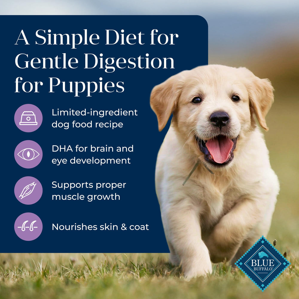 Blue Buffalo Basics Puppy with LifeSource Bits supports antioxidant immune health.