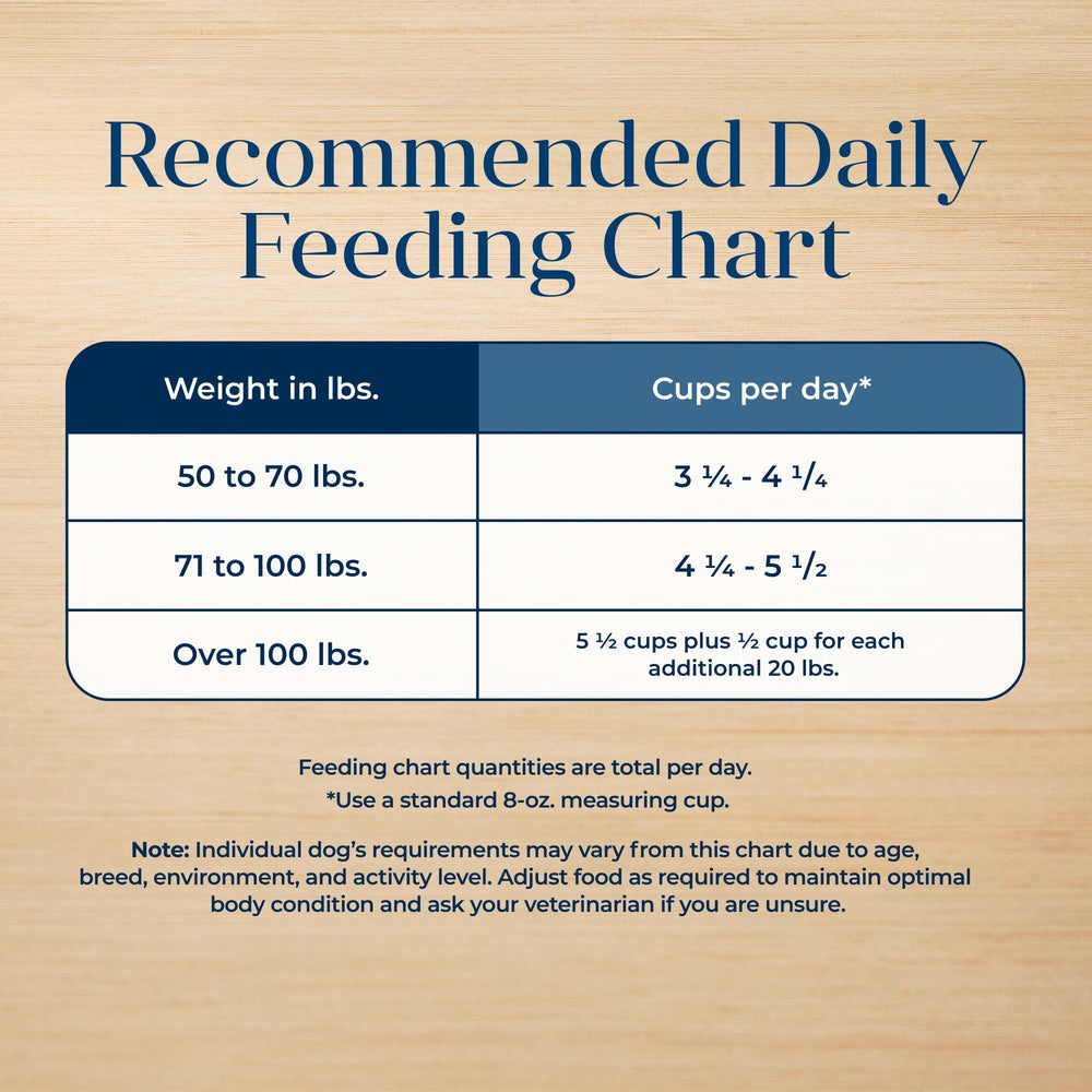 Blue Buffalo Basics feeding bowl image hints at regular large dog feeding routines
