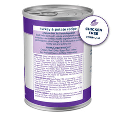 Blue Buffalo Basics skin and coat nutrition image highlighting balanced formula for healthy fur.