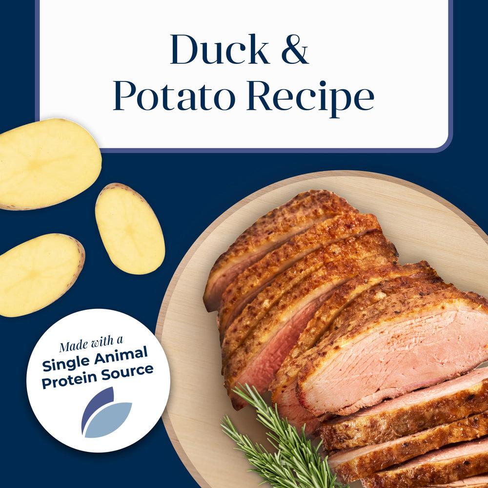 Blue Buffalo Basics Skin and Coat support with Omega 3 and 6 in duck entree can