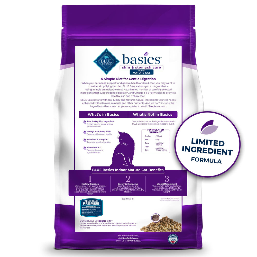 Blue Buffalo Basics Skin and Coat Support improves fur health and skin appearance