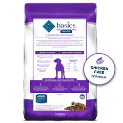 Blue Buffalo Basics turkey-first-ingredient close-up emphasizes high-quality protein