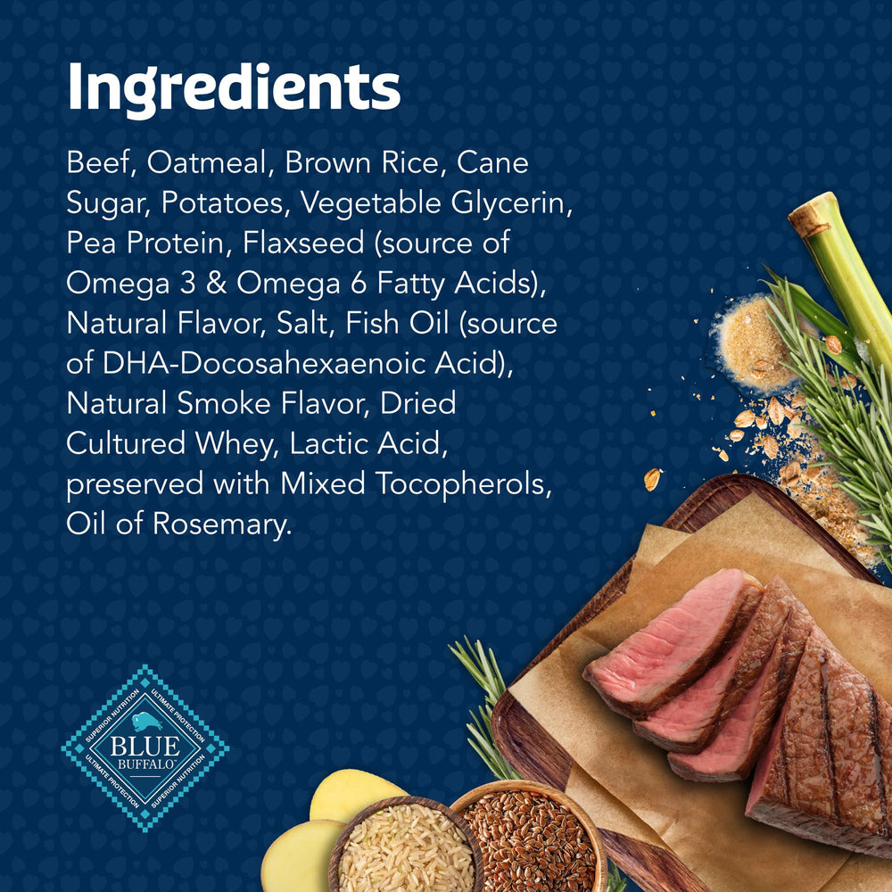 Blue Buffalo Bits treats free of artificial preservatives and colors for a natural snack.