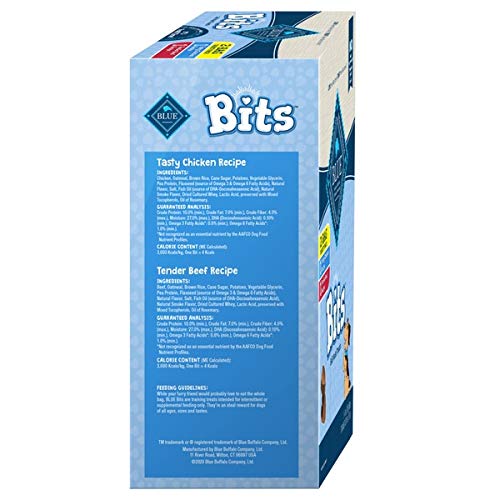 Blue Buffalo Blue Bits soft-moist treats close-up highlighting chewy texture for rewards.