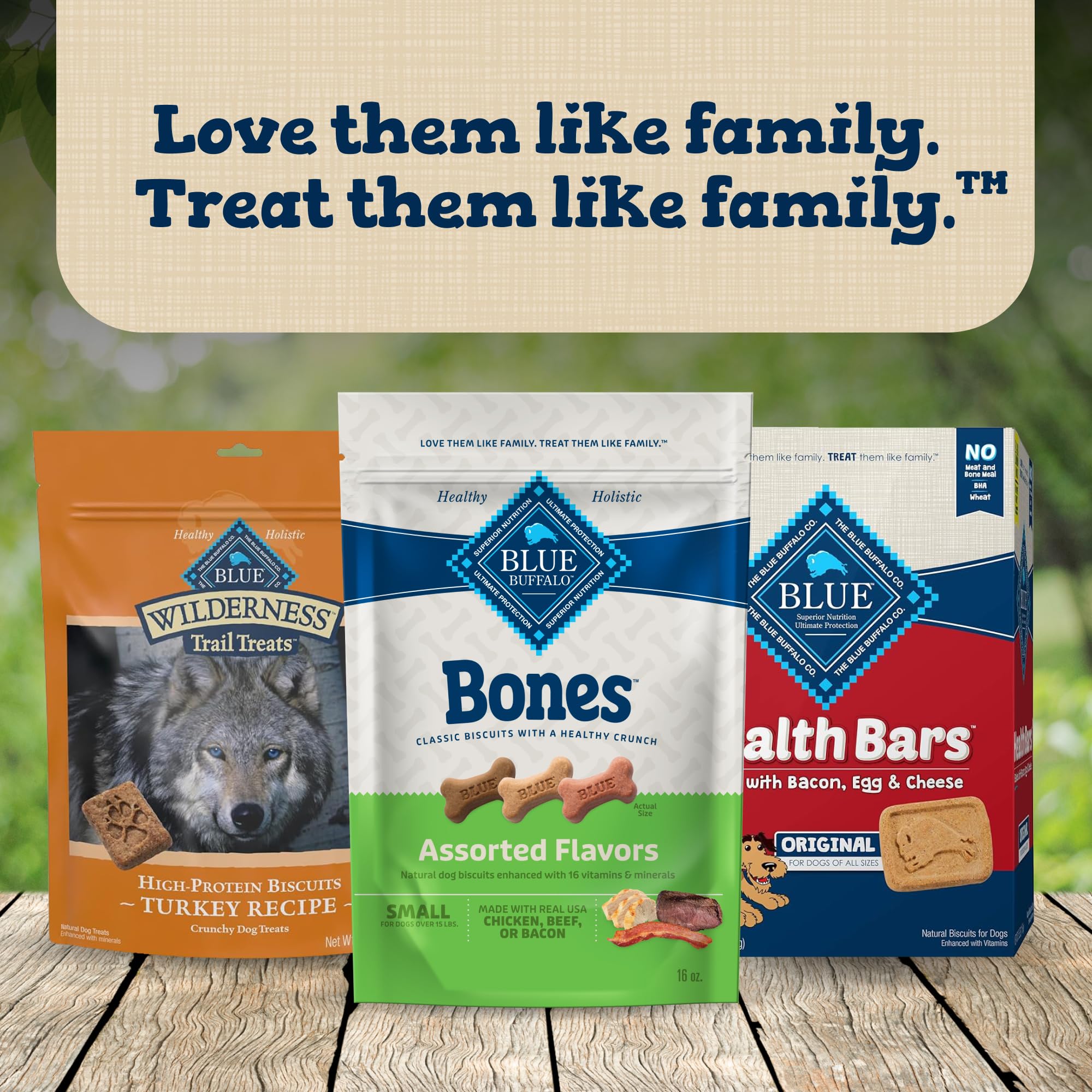 Blue Buffalo Bones small four-pack setup, convenient bundle for multiple days.