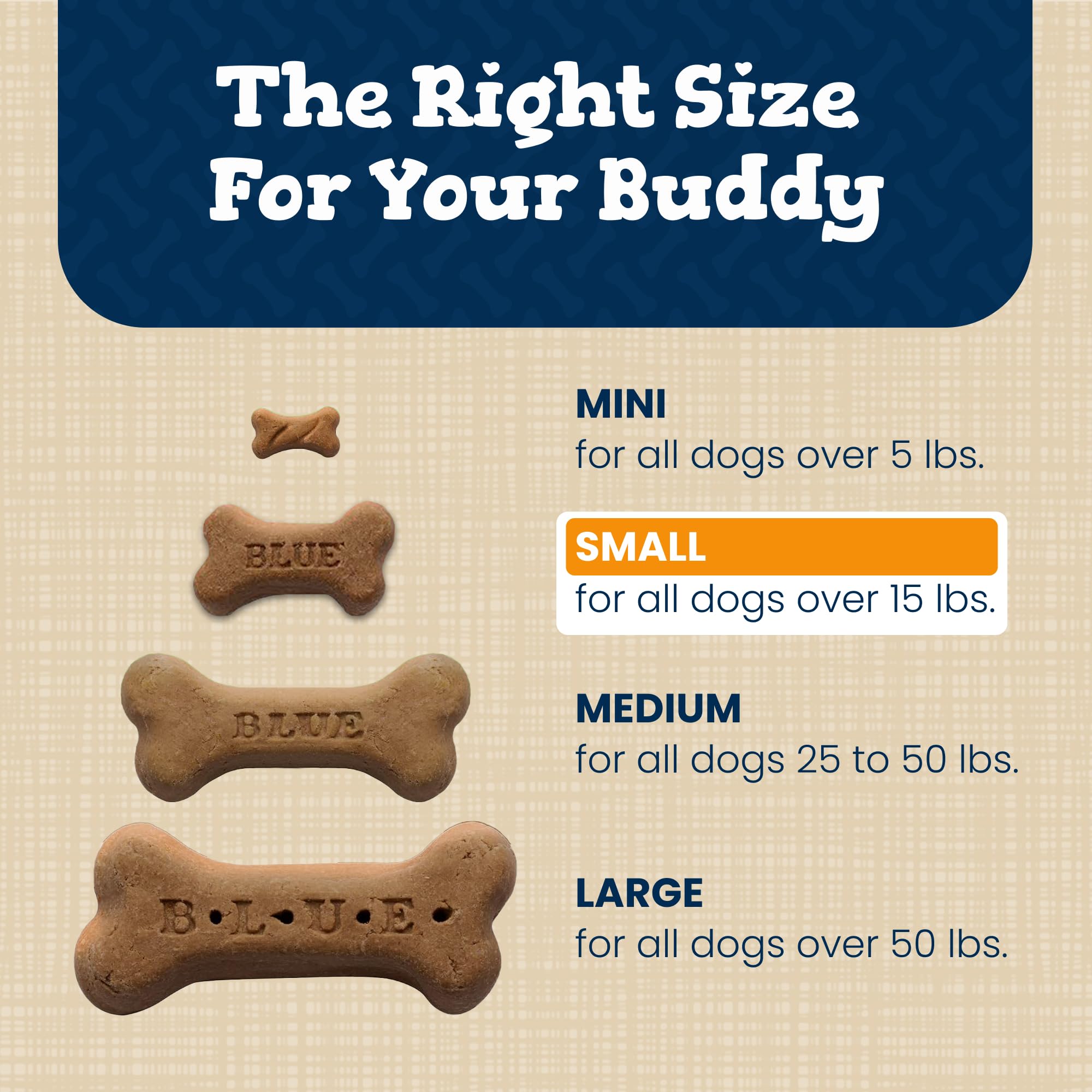 Blue Buffalo Bones small training treat on floor, easy to reward good behavior.