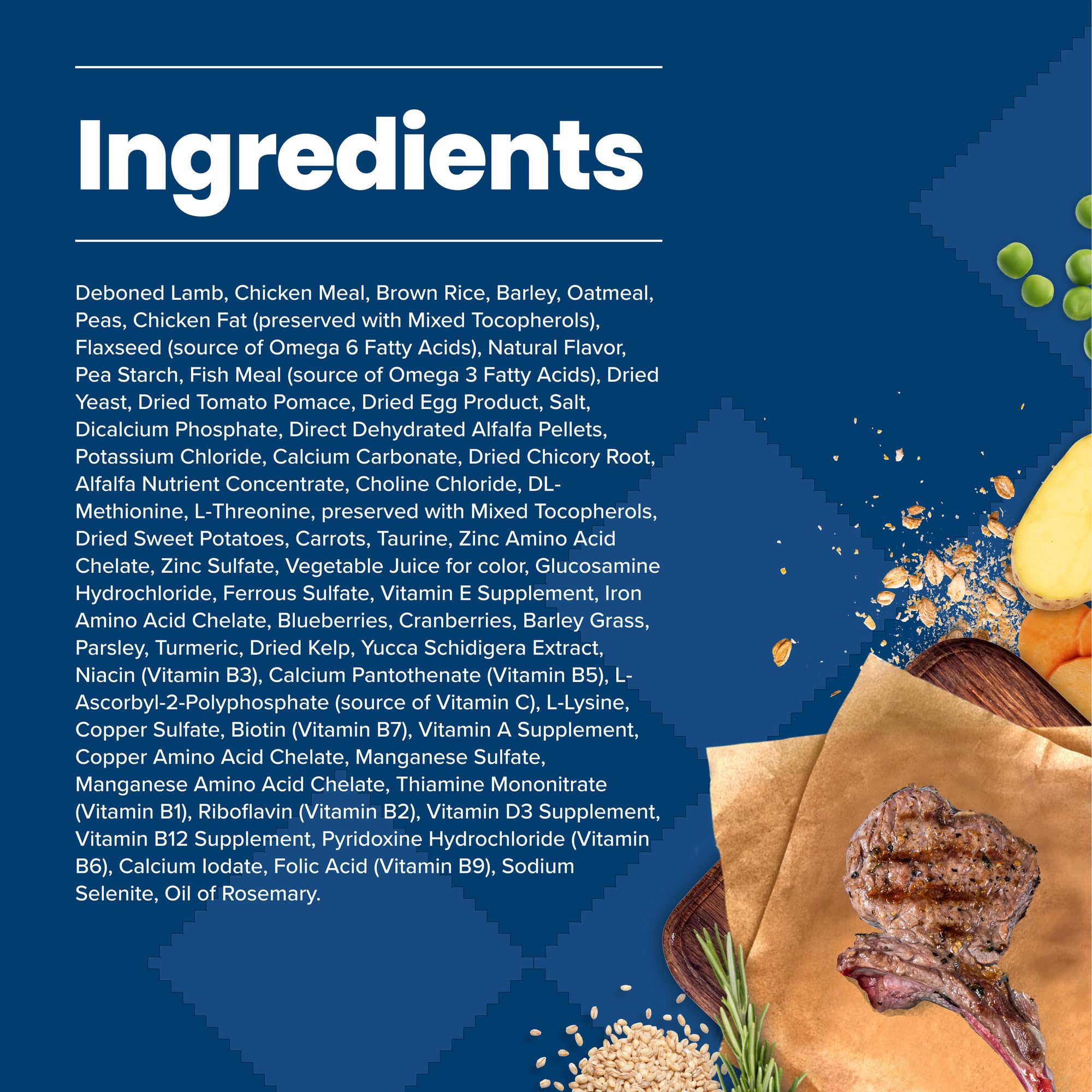 Cranberries and vegetables visible in Blue Buffalo mix provide natural nutrients.