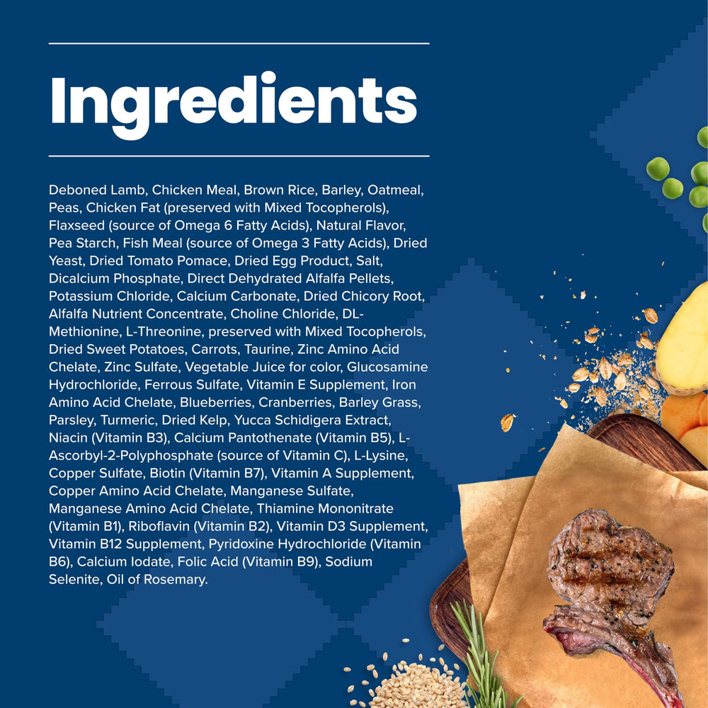 Cranberries and vegetables visible in Blue Buffalo mix provide natural nutrients.