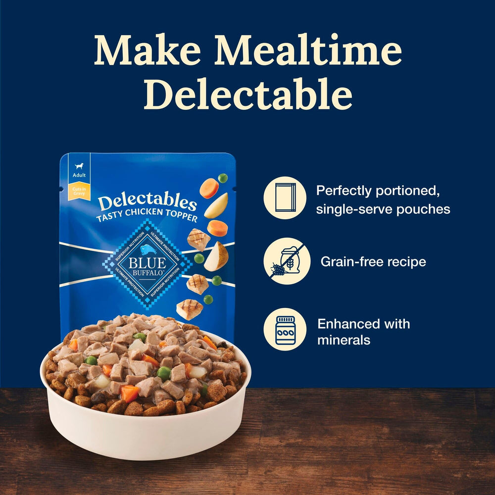 Blue Buffalo Delectables grain-free recipe emphasizes natural ingredients.