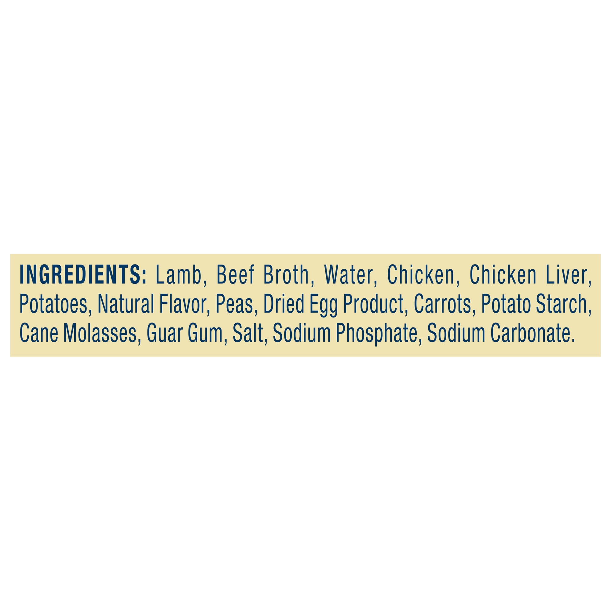 Blue Buffalo Delectables Lamb Dinner Topper adds aroma and texture to dry dog food.