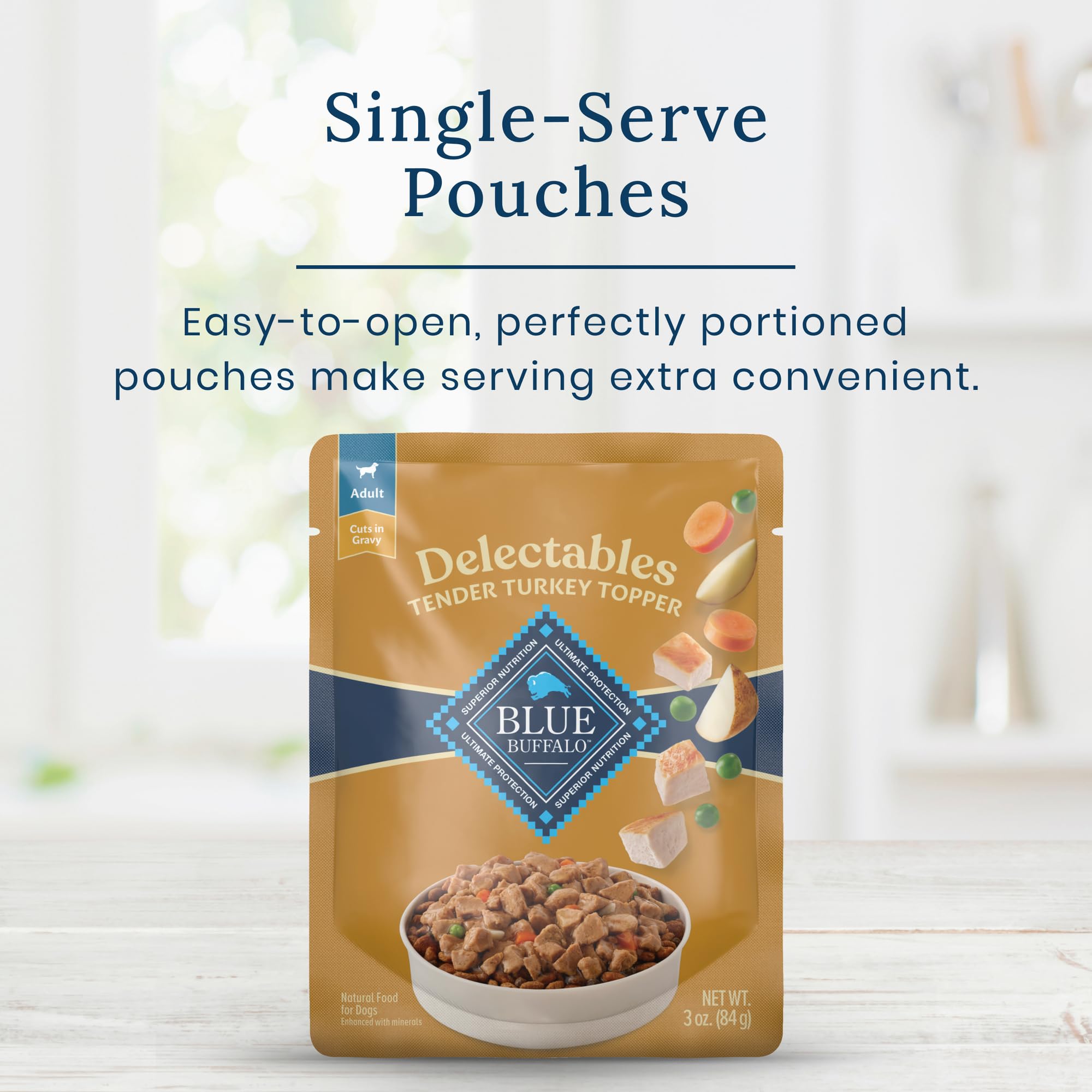 Blue Buffalo Delectables 24-pack pouches for steady stock