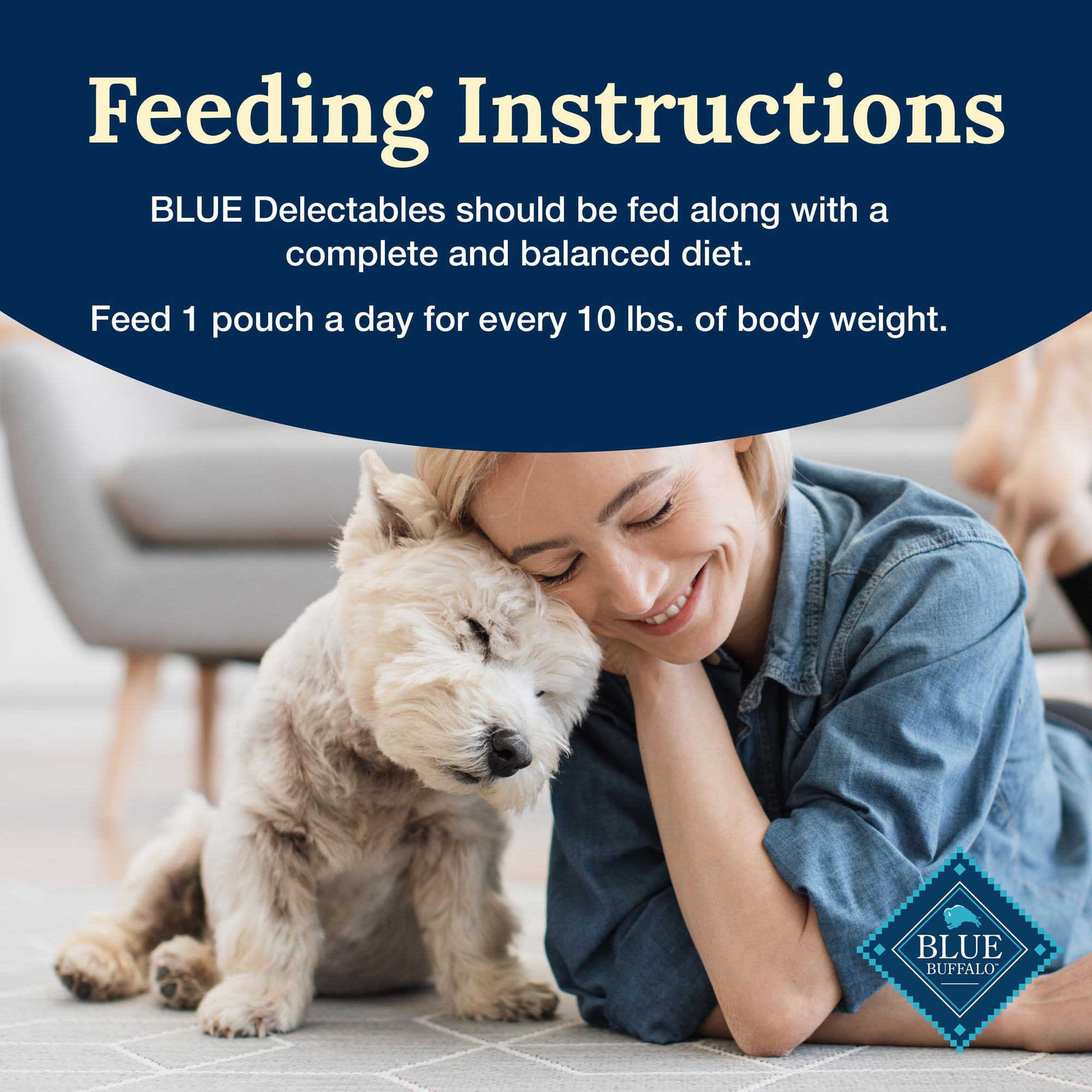 Blue Buffalo Delectables dog enjoying meal clip demonstrates palatability and satisfaction