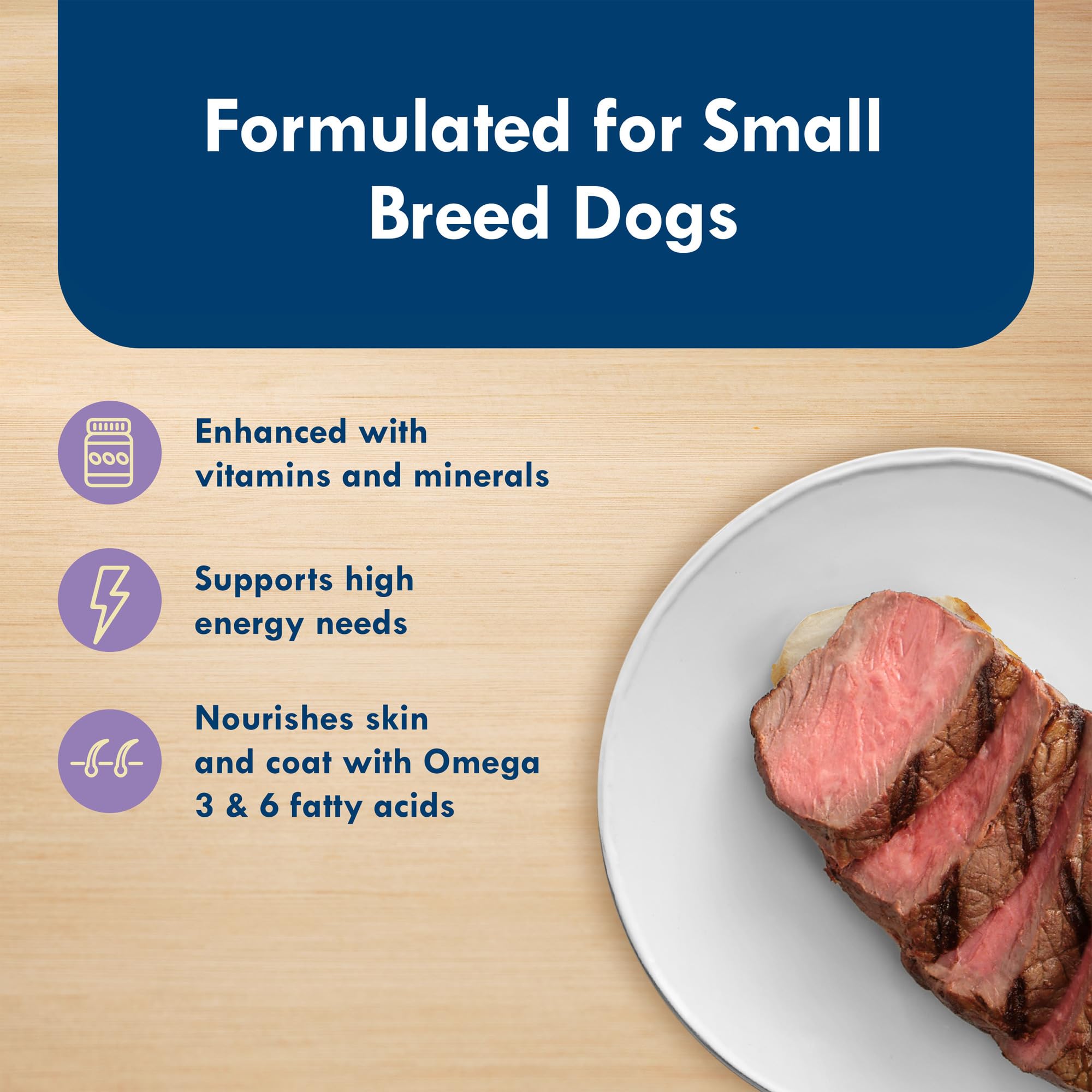 Blue Buffalo Delights 12-pack 3.5-oz cups for convenient small-breed meals.
