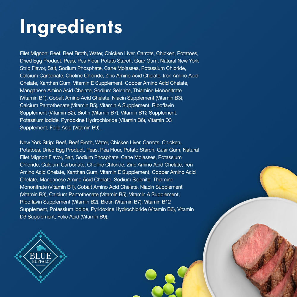 Blue Buffalo Delights flavor variety provides balanced meal options.