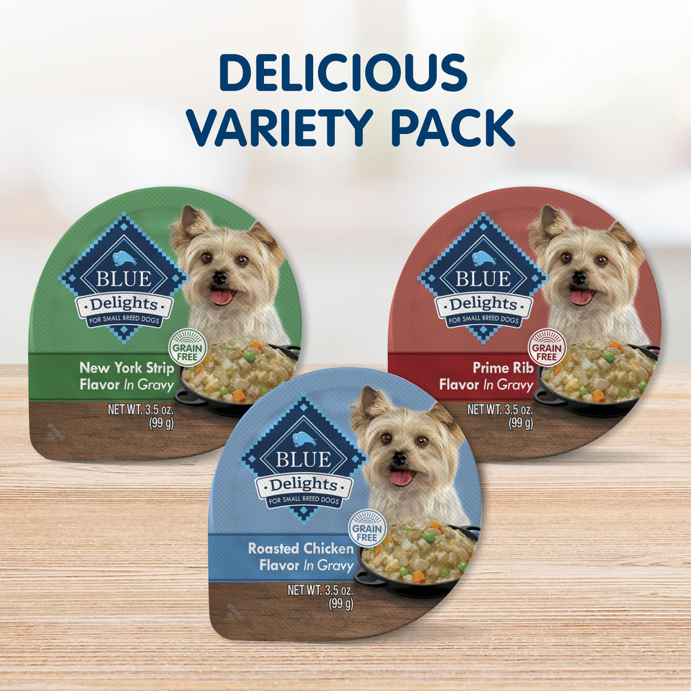 Blue Buffalo Delights chicken gravy cup close-up highlighting rich texture for easy serving