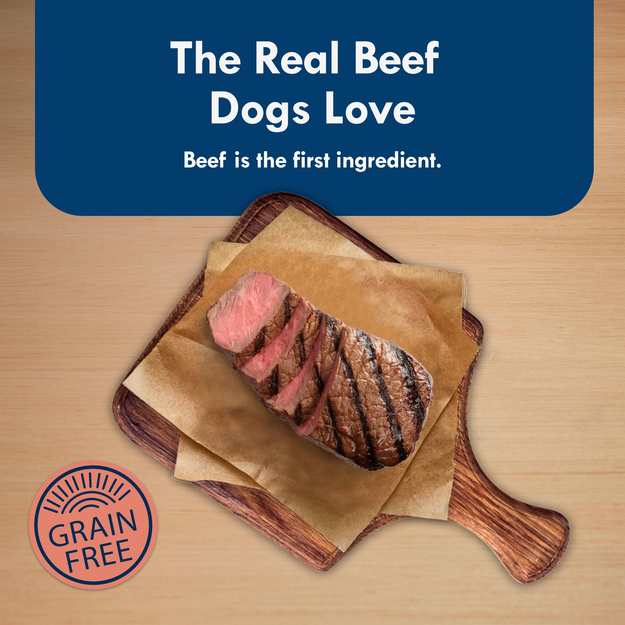 Blue Buffalo Delights ingredient list highlights no chicken by-product meals, corn, wheat, or soy.