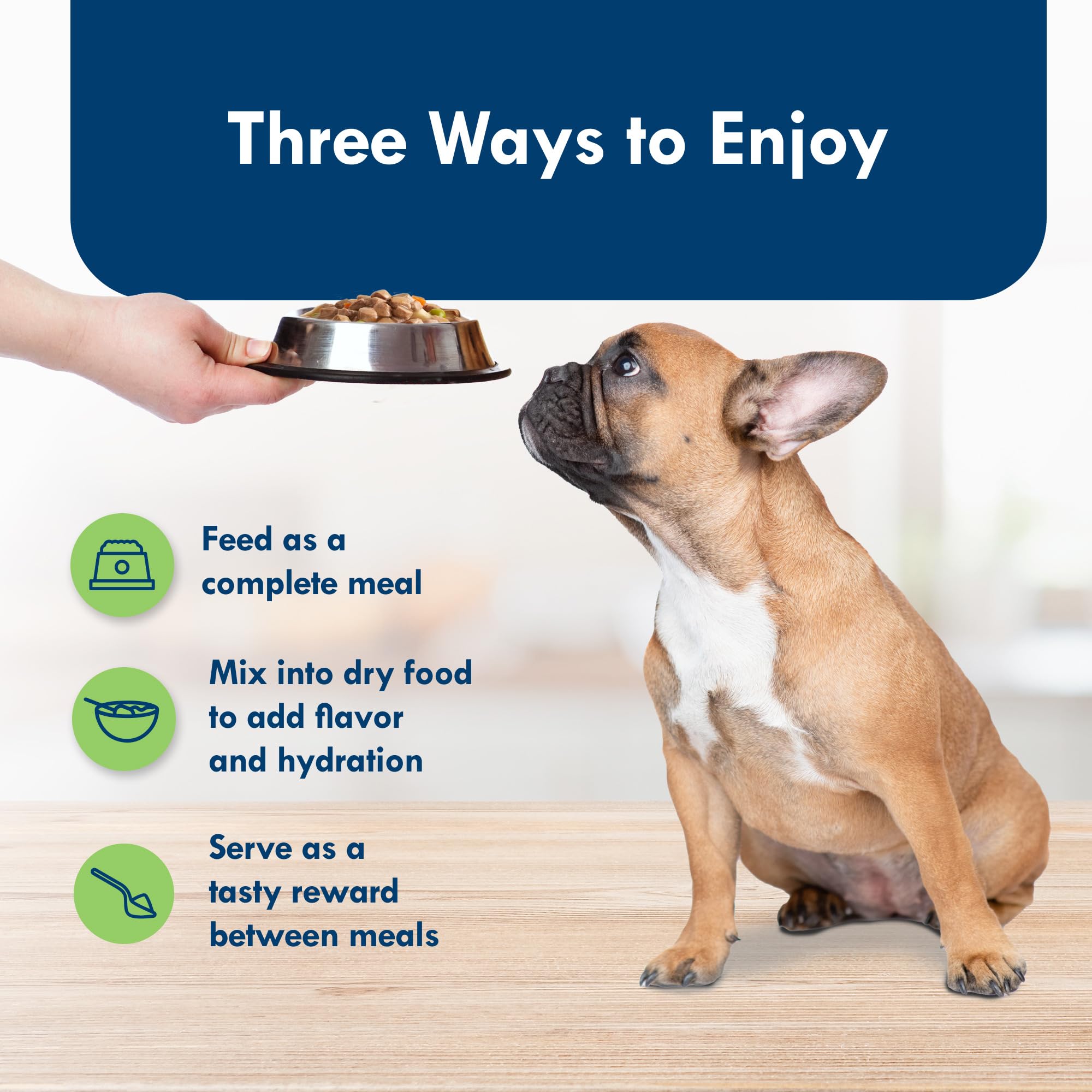 Blue Buffalo Delights no chicken by-product ingredients for cleaner protein.