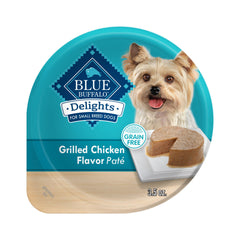 Blue Buffalo Delights small-breed cups with chicken paté and savory juice.