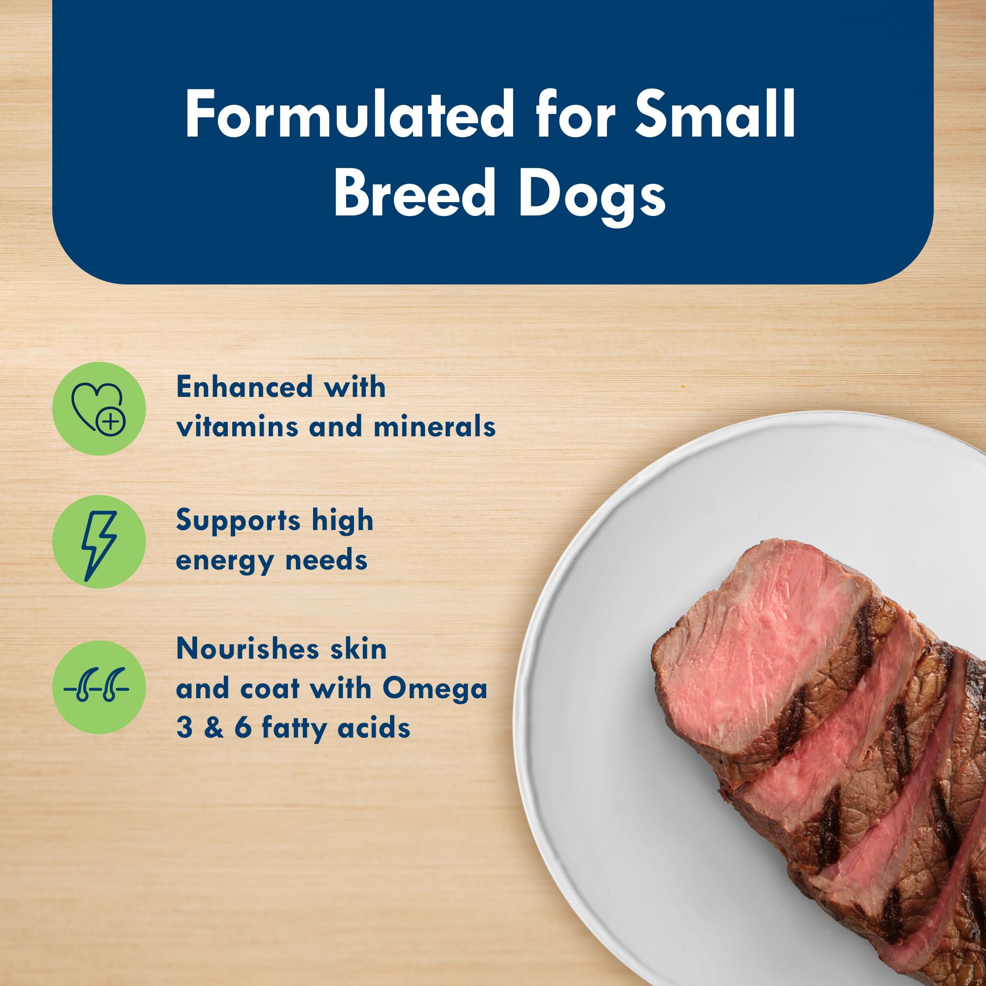 Blue Buffalo Delights small-breed dog enjoying a wholesome meal.