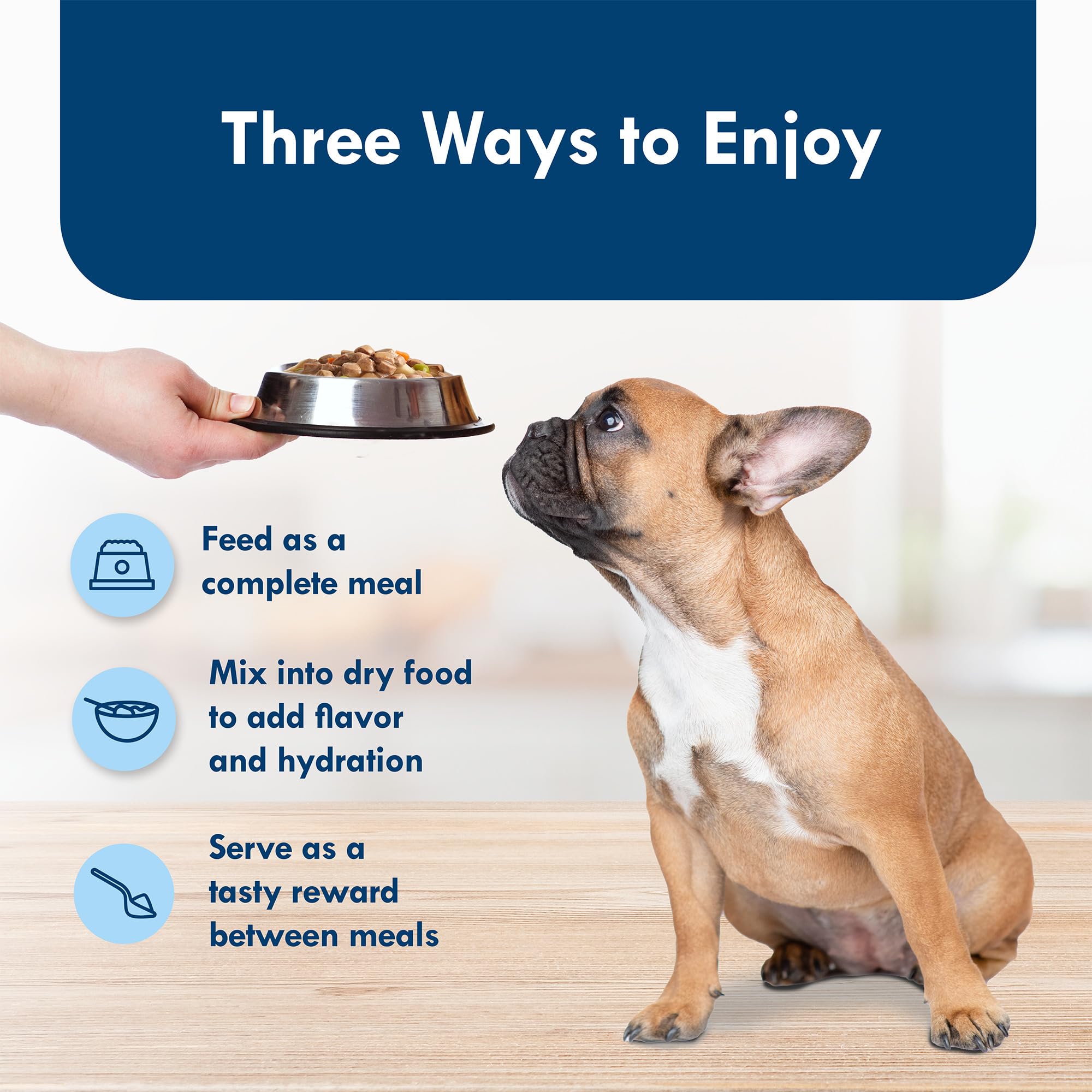 Blue Buffalo Delights small breed in hearty gravy enhances flavor and moisture