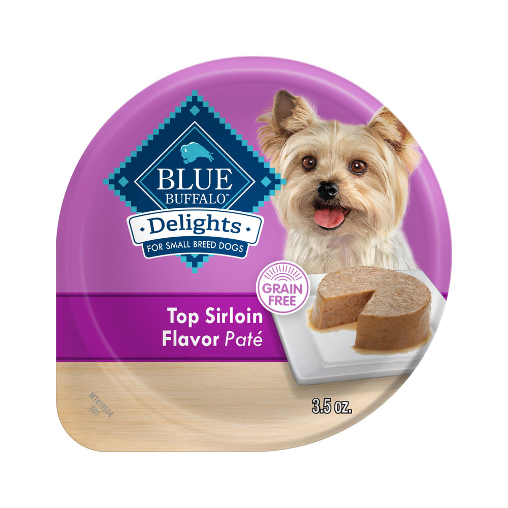 Blue Buffalo Delights small-breed wet dog food cups in pate style