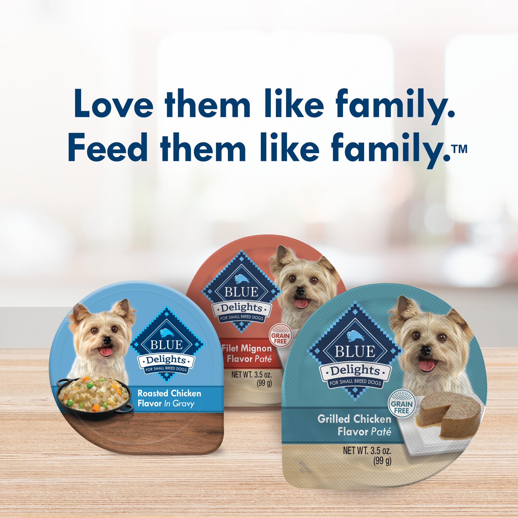 Blue Buffalo Delights ideal as a topping or complete small-breed meal.