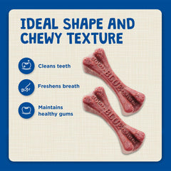 Blue Buffalo dental bones ingredients panel highlighting no poultry by-products
